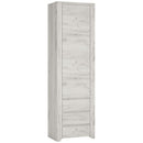 Angel White Oak Finish Tall Narrow Cupboard by Lavishway | Cupboards & Cabinets-44486