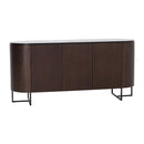Angus Dark Brown 3 Doors Wooden Sideboard by Lavishway | Sideboards-23301