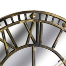 Antique Brass Mirrored Skeleton Wall Clock by Lavishway | Wall Clocks-51633