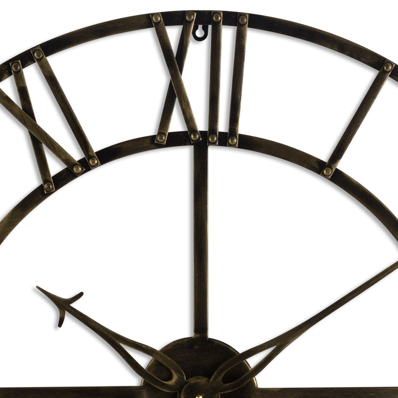 Antique Brass Finish Skeleton Wall Clock by Lavishway | Wall Clocks-51563