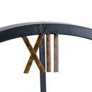 Distressed Black & Gold Skeleton Wall Clock by Lavishway | Wall Clocks-51609