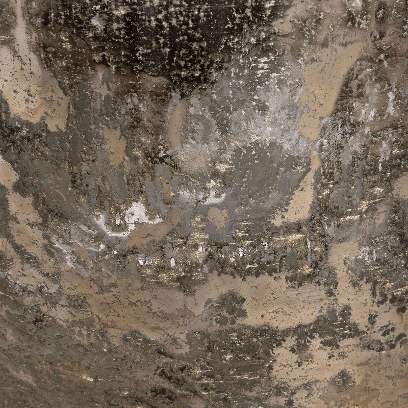 Antique Silver Effect Glass Vase by Lavishway | Vases-50939