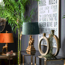 Elephant Base & Green Velvet Shade Table Lamp by Lavishway | Table Lamps-51461