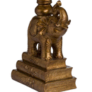 Elephant Base & Green Velvet Shade Table Lamp by Lavishway | Table Lamps-51463