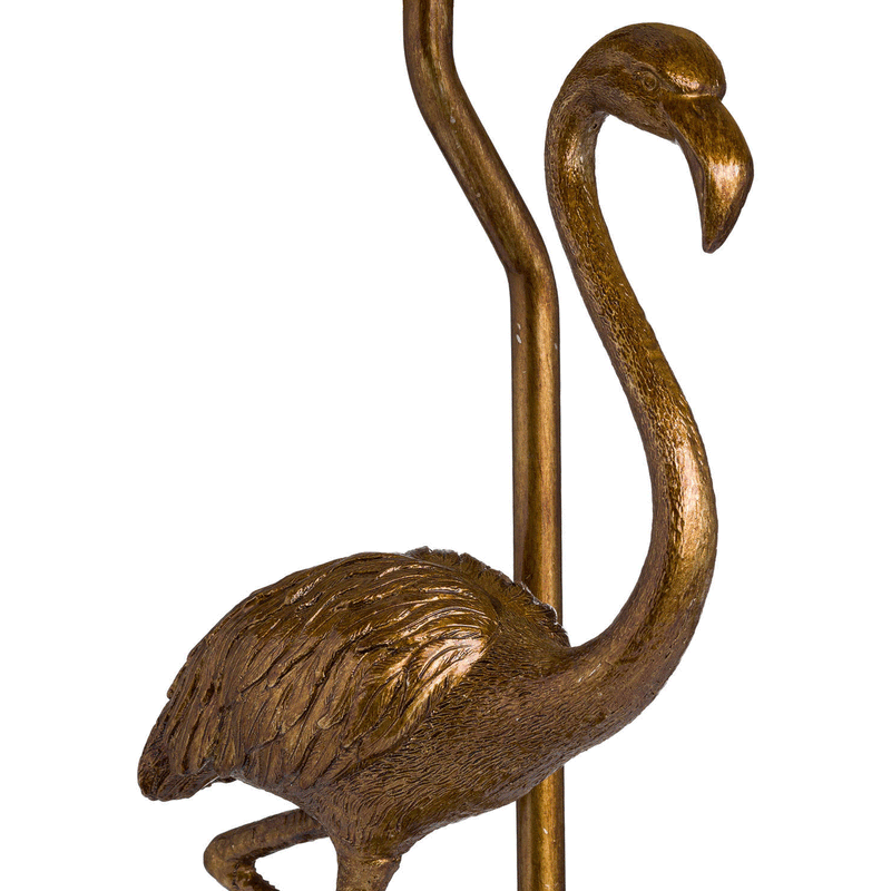 Flamingo Gold Base & Velvet Shade Table Lamp by Lavishway | Table Lamps-51458