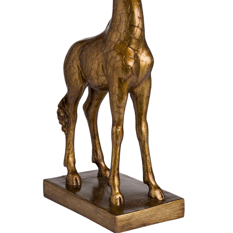 Giraffe Base & Orange Velvet Shade Table Lamp by Lavishway | Table Lamps-51447