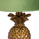 Pineapple Gold Base & Velvet Shade Table Lamp by Lavishway | Table Lamps-51420