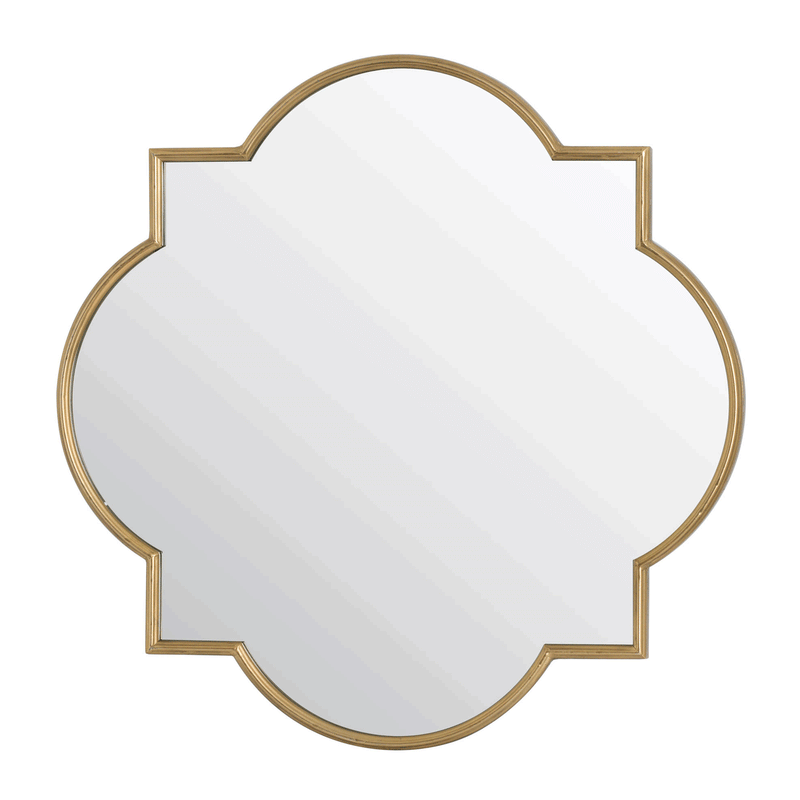 Antique Gold Quarterfoil Wall Mirror by Lavishway | Wall Mirrors-50519