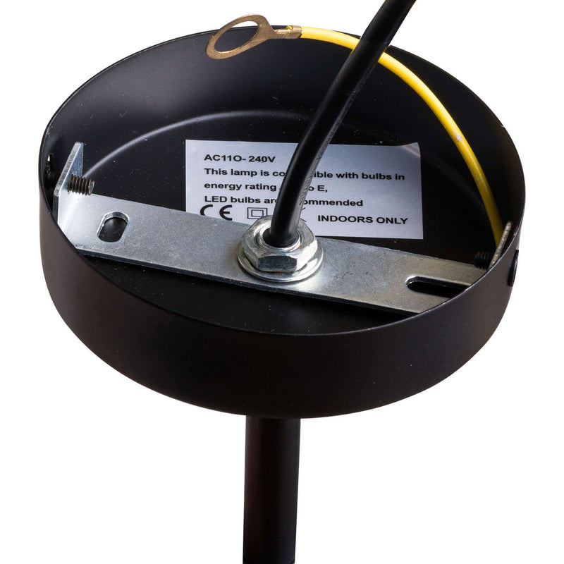 Antique Black & Brass Bomb Light Pendant by Lavishway | Pendant Lighting-51411