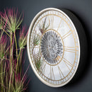 Antique Mirrored Moving Mechanism Wall Clock by Lavishway | Wall Clocks-51589