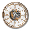 Antique Mirrored Moving Mechanism Wall Clock by Lavishway | Wall Clocks-51590