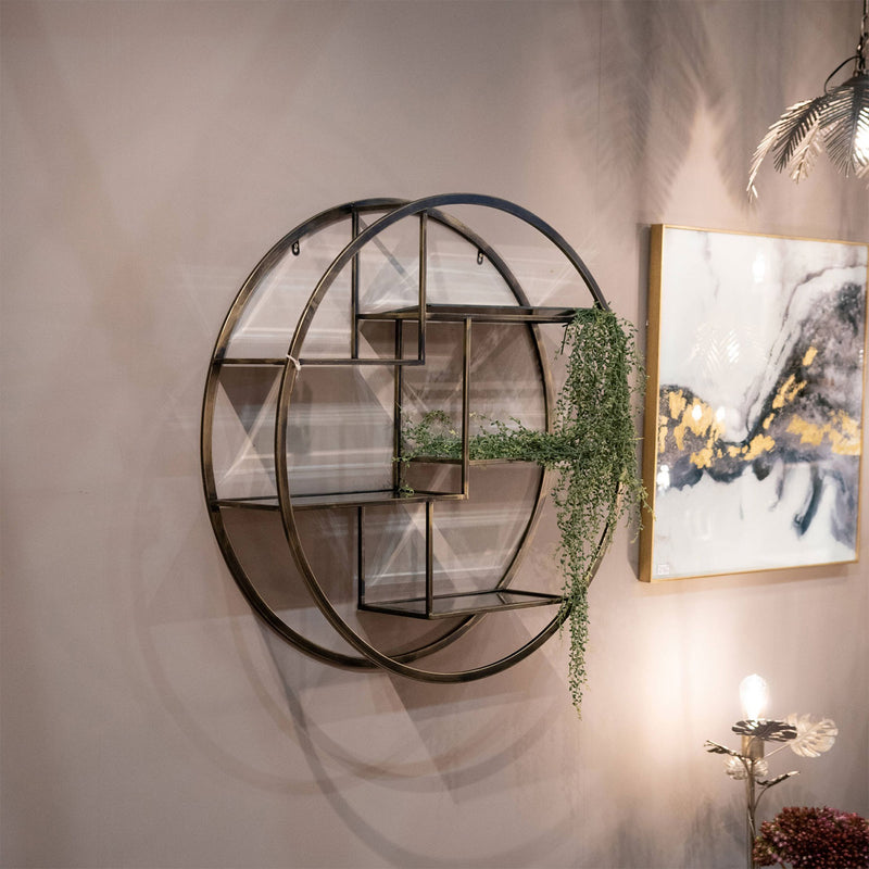 Antique Multi Shelves Display Unit by Lavishway | Book Shelves and Cabinets-51551