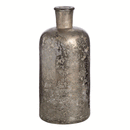 Antique Silver Mercury Glass Bottle Vase by Lavishway | Vases-51005