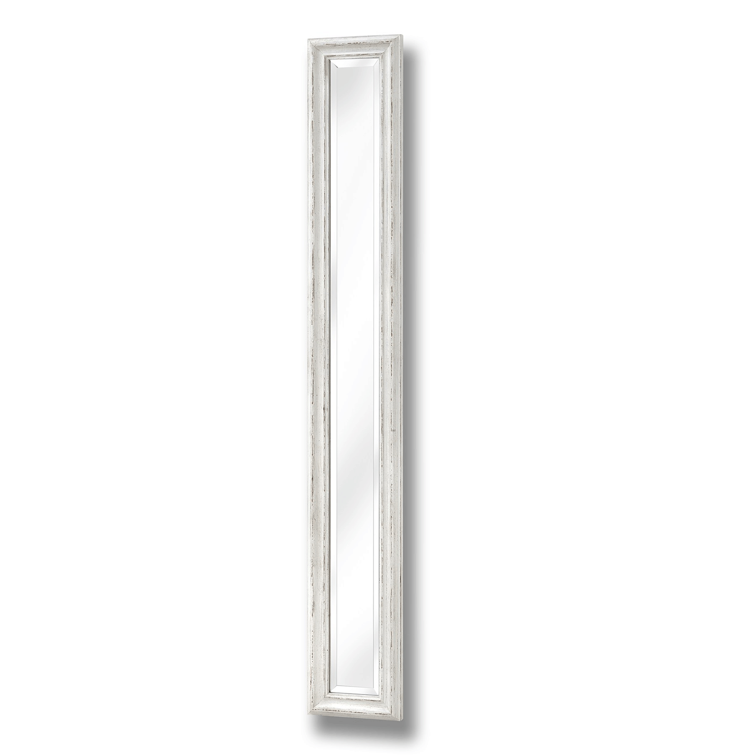 Antique White Narrow Long Wall Mirror | Lavishway UK