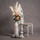 Antique White Twisted Candle Column by Lavishway | Candle Holders-50856