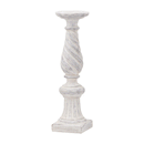 Antique White Twisted Candle Column by Lavishway | Candle Holders-50857