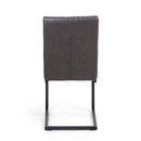 Cantilever Faux Leather Dining Chair Set of 2 by Lavishway | Dining Chairs-27258