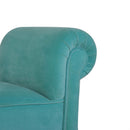 Argos Lush Turquoise Velvet Bench by Lavishway | Benches & Storage Benches-51998