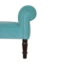 Argos Lush Turquoise Velvet Bench by Lavishway | Benches & Storage Benches-51996