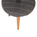 Argos Round Tweed Pattern Footstool by Lavishway | Footstool-51983