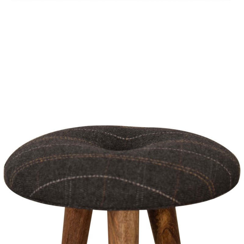 Argos Round Tweed Pattern Footstool by Lavishway | Footstool-51982