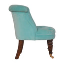 Argos Turquoise Velvet Accent Chair by Lavishway | Accent Chairs-57003