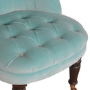 Argos Turquoise Velvet Accent Chair by Lavishway | Accent Chairs-57007