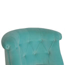 Argos Turquoise Velvet Accent Chair by Lavishway | Accent Chairs-57005