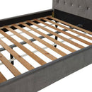 Ariel Silver upholstered Velvet Bed by Lavishway | Velvet Bed-23360