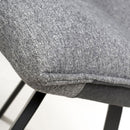 Ariel Suede Effect Dining Chair Set of 2 by Lavishway | Dining Chairs-27192