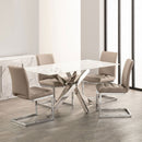 Arlo Marble Top 4 Chair Dining Table Set by Lavishway | Dining Table Set-26122