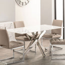 Arlo Antique Marble Top Modern Dining Table by Lavishway | Dining Tables-26146
