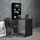 Arlo Black Foldaway Wooden Wall Desk by Lavishway | -28609