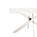 Arlo Marble Top 6 Chairs Dining Table Set by Lavishway | Dining Table Set-26094