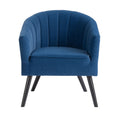Arlo Fabric Upholstered Tub Chair by Lavishway | Velvet Sofa-26137