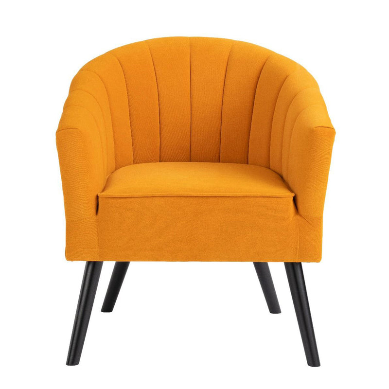 Arlo Fabric Upholstered Tub Chair by Lavishway | Velvet Sofa-26140