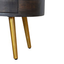 Ash 2 Drawers Black Bedside Table by Lavishway | Bedside Tables-22718