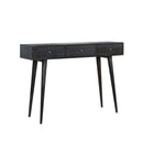 Ash 3 Drawers Black Console Table by Lavishway | Hallway Console Table-22745