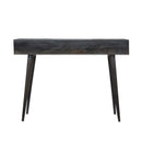 Ash 3 Drawers Black Console Table by Lavishway | Hallway Console Table-22747
