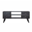 Ash 4 Drawer Wooden TV Unit With Storage by Lavishway | TV Units Cabinets-22738