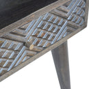 Ash Carved Drawer Bedside Table by Lavishway | Bedside Tables-22699