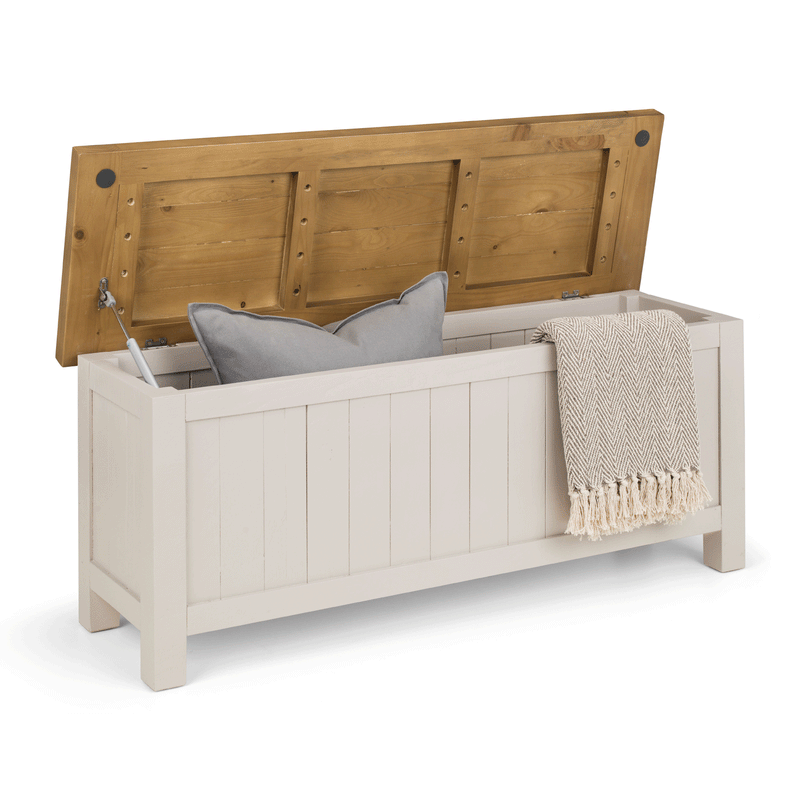 Aspen Solid Pine Storage Bench by Lavishway | Benches & Storage Benches-21069