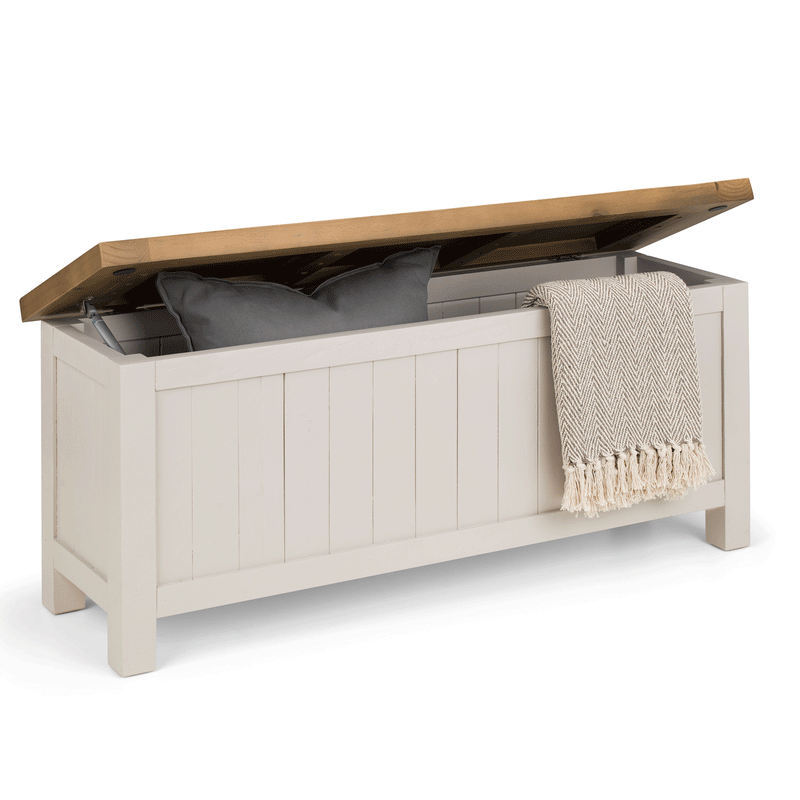 Aspen Solid Pine Storage Bench by Lavishway | Benches & Storage Benches-21071