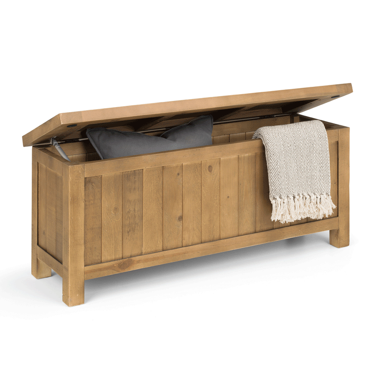 Aspen Solid Pine Storage Bench by Lavishway | Benches & Storage Benches-21072