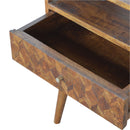 Assorted 1 Drawers Chestnut Bedside Table by Lavishway | Bedside Tables-22758