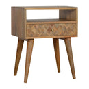 Assorted 1 Drawers Chestnut Bedside Table by Lavishway | Bedside Tables-22760