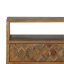 Assorted 1 Drawers Chestnut Bedside Table by Lavishway | Bedside Tables-22763