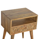 Assorted 1 Drawers Chestnut Bedside Table by Lavishway | Bedside Tables-22762