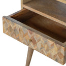 Assorted 1 Drawers Chestnut Bedside Table by Lavishway | Bedside Tables-22764