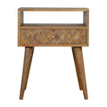 Assorted 1 Drawers Chestnut Bedside Table by Lavishway | Bedside Tables-22761